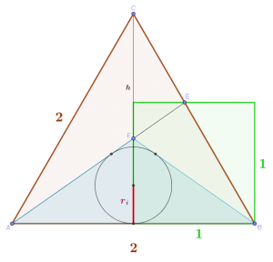 Gleichseitiges Dreieck und Quadrat
